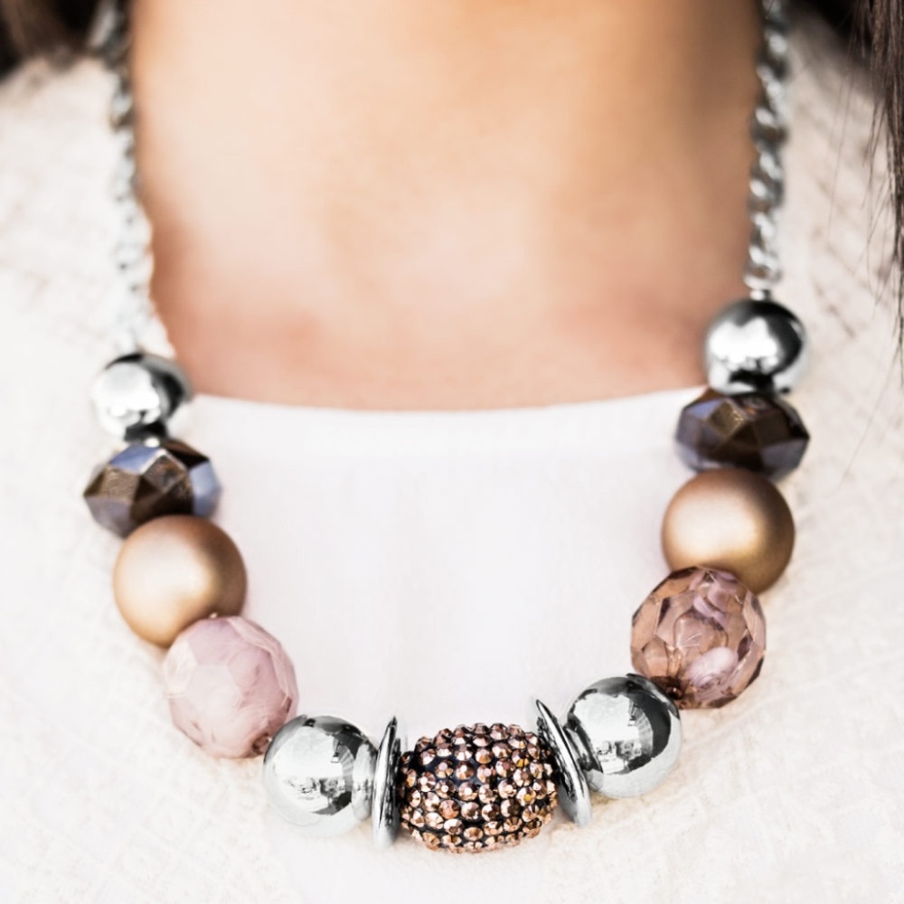 Paparazzi Necklace and Earring set "Warm Welcome"